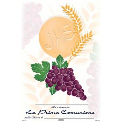 Pergamena Comunione con oro