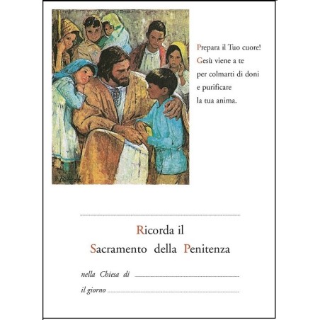 Pergamena Penitenza piccola verticale