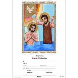 Pergamena ricordo Battesimo