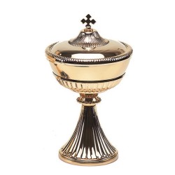 Pisside Impero interamente dorata cm. 20