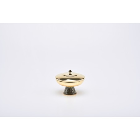 Pisside Offertoriale in ottone dorato cm. 12x9