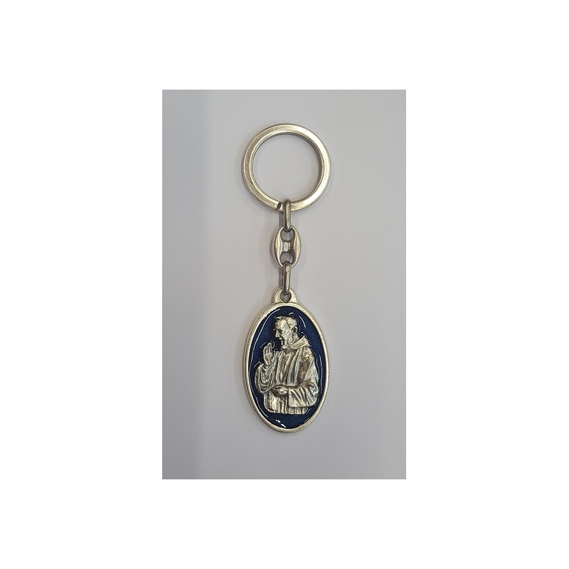 Portachiavi in metallo S. Pio