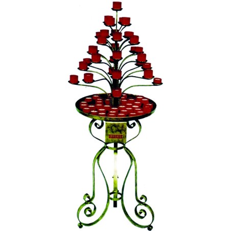 Portalumini in ferro battuto da 33 posti