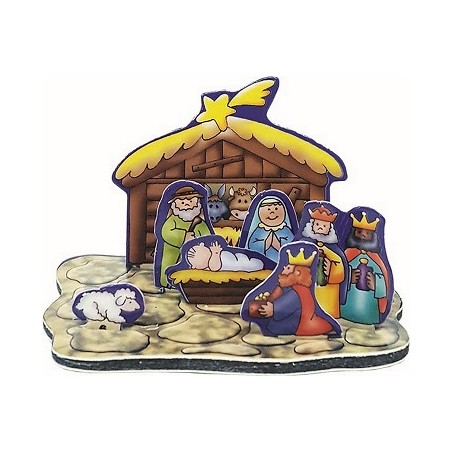 Presepe in pvc componibile per l'Avvento