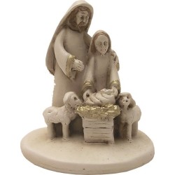 Presepio blocco natività naif color avorio cm. 6,5