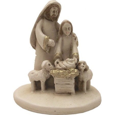 Presepio blocco natività naif color avorio cm. 6,5