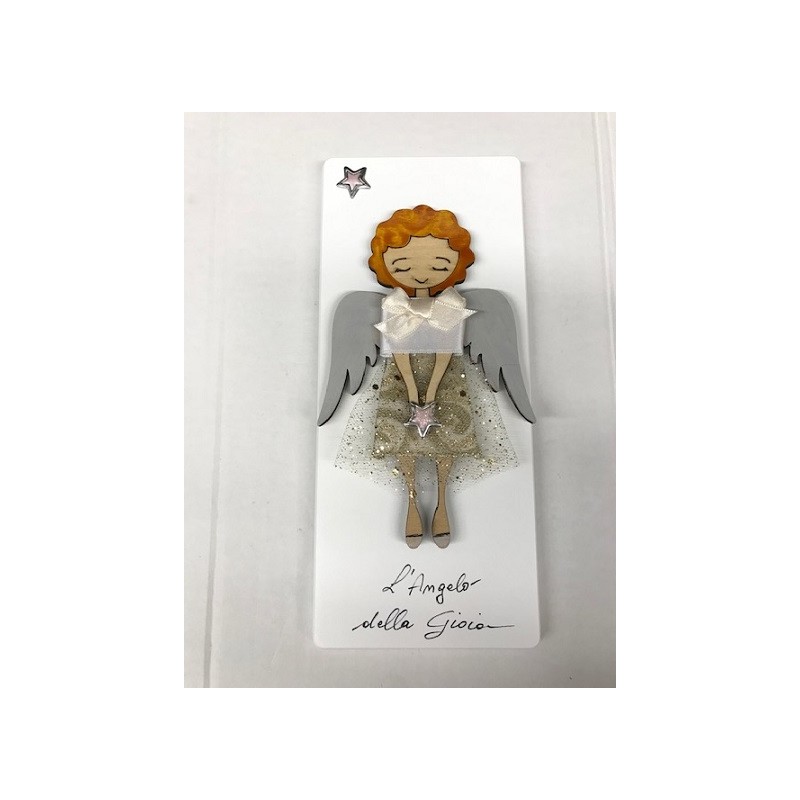 Quadretto "Angelo della Gioia" con preghiera