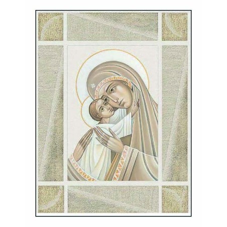 Quadro in legno mdf Madonna con Bambino cm. 20x25