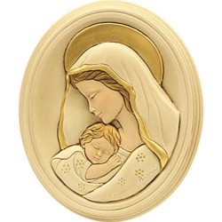 Quadro Madonna con Bimbo 17x20,5