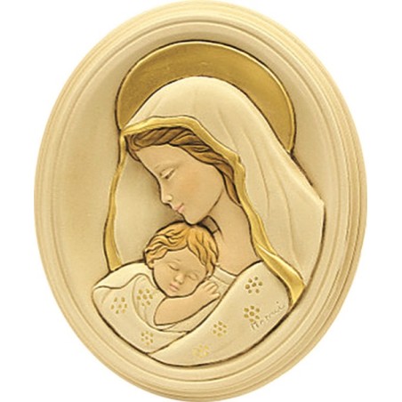 Quadro Madonna con Bimbo 17x20,5