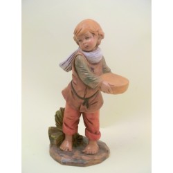 Ragazzino con cestino cm 30