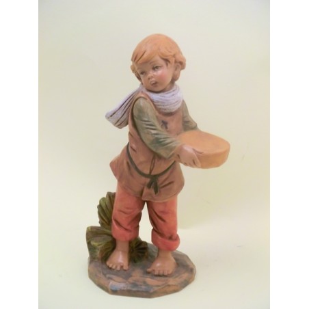 Ragazzino con cestino cm 30