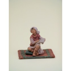 Ragazzo arabo seduto cm 12
