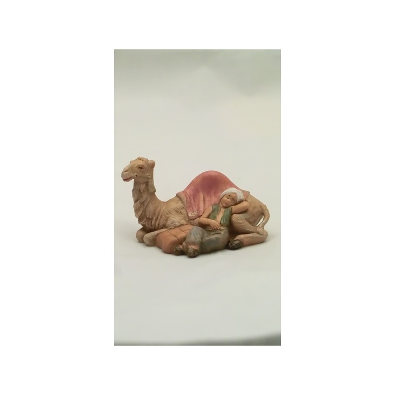 Ragazzo che dorme con cammello cm. 6,5