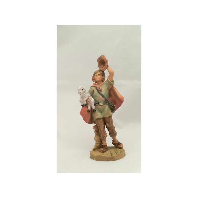 Ragazzo con agnello in braccio cm 9,5