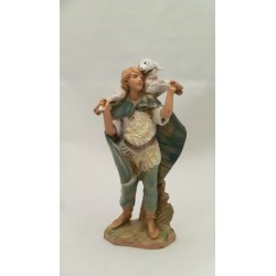 Ragazzo con agnello in spalla cm 9,5