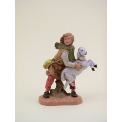 Ragazzo con pecora cm 12