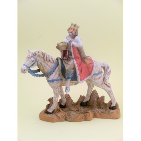 Re Bianco a cavallo cm 19