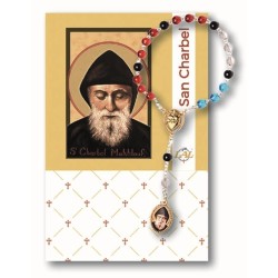 Rosario devozionale a San Charbel grano mm. 6