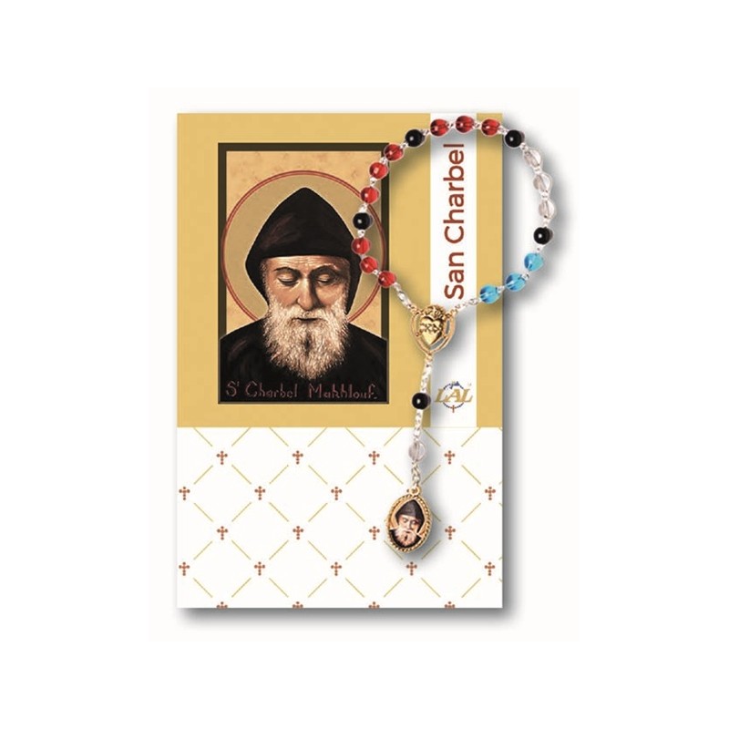 Rosario devozionale a San Charbel grano mm. 6