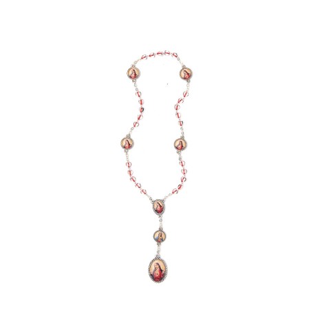 Rosario devozionale al Sacro Cuore di Gesù grano mm. 6,5