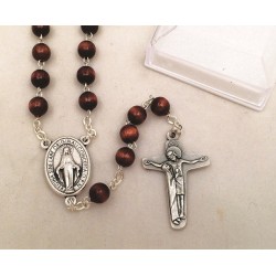 Rosario in legno con cofanetto