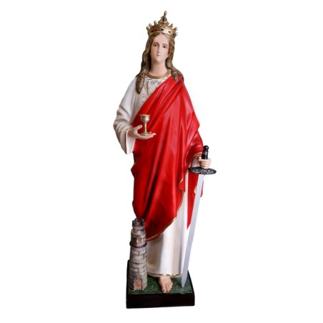 S. Barbara in resina cm. 155