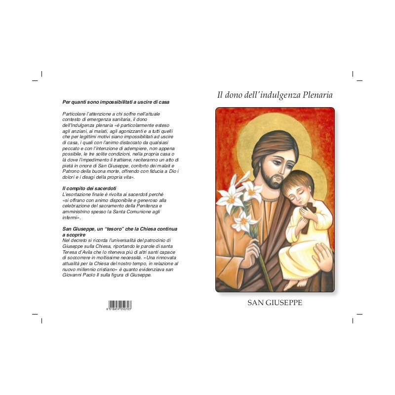 S. Giuseppe - Il dono dell'indulgenza Plenaria (100 pz)