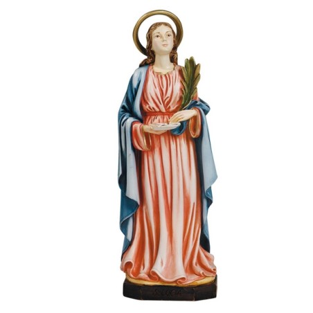 S. Lucia in resina cm. 30