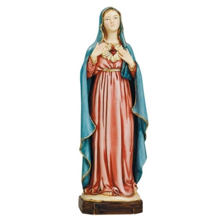 Sacro Cuore di Maria in resina cm. 22