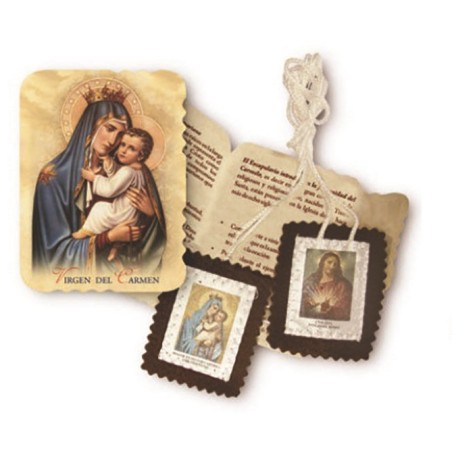 Scapolare piccolo cm. 4,5x5,5 con cartoncino