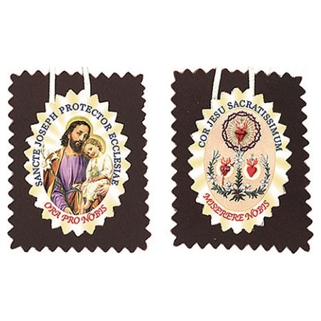 Scapolare S. Giuseppe in stoffa cm. 3x2,5