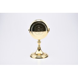 Scatola porta ostie con lunetta su base