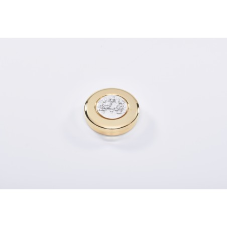 Scatola porta ostie placca argentata