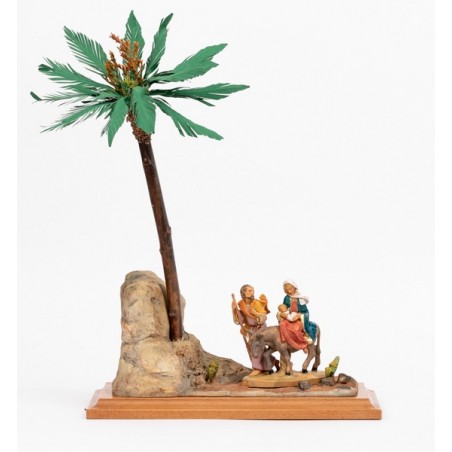 Scena fuga in Egitto con personaggi cm. 12