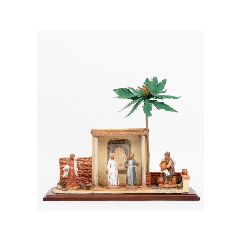 Scena nozze di cana con personaggi cm. 12