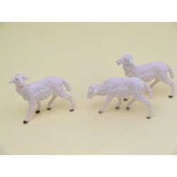 Serie 3 pecore bianche cm. 19