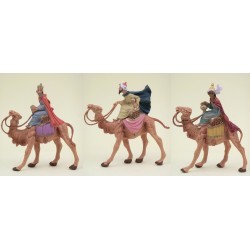 Serie 3 Re Magi a cammello cm. 6,5