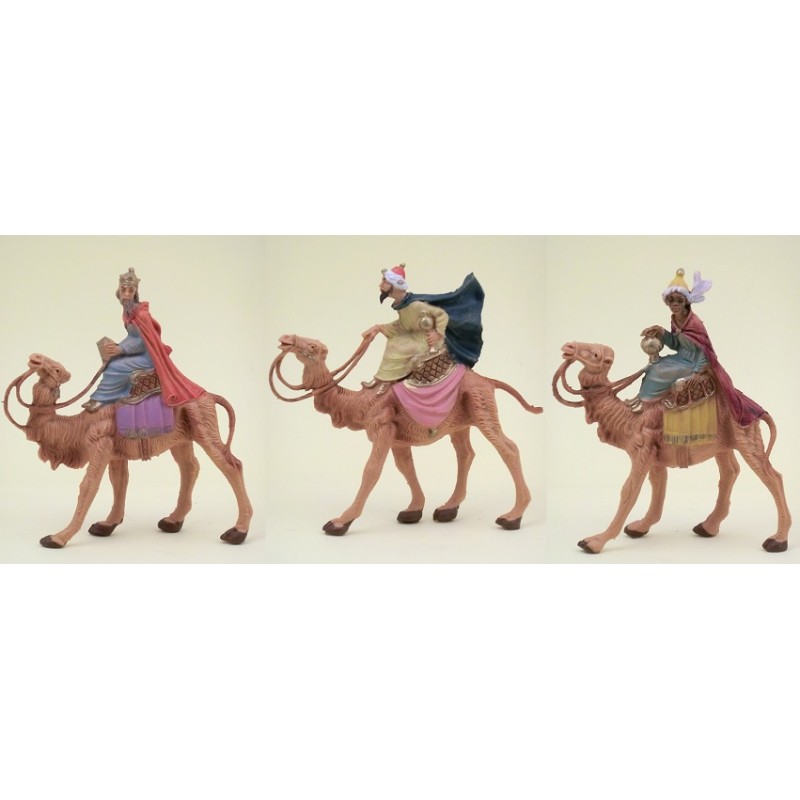 Serie 3 Re Magi a cammello cm. 6,5