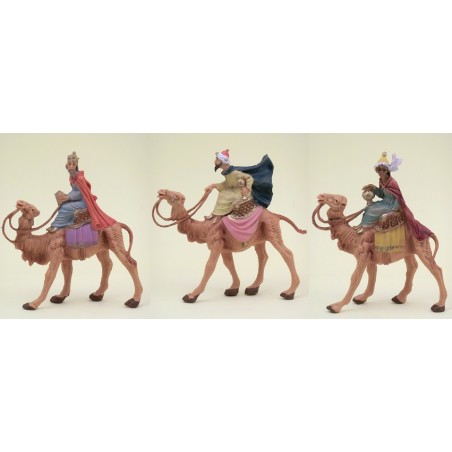 Serie 3 Re Magi a cammello cm. 6,5