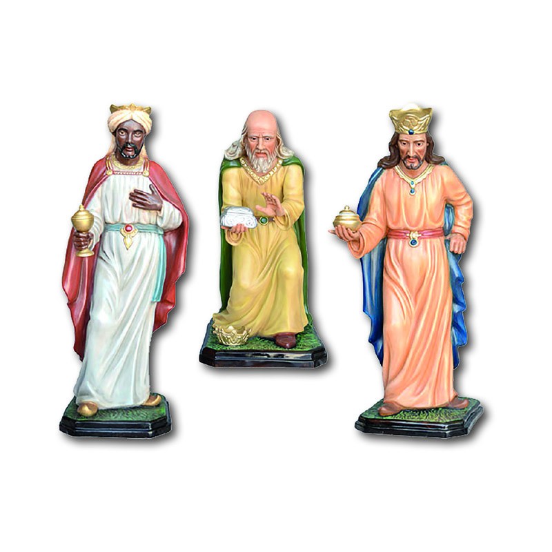 Serie tre Re Magi - presepio cm. 100