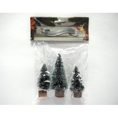 Set 3 pinetti nevati