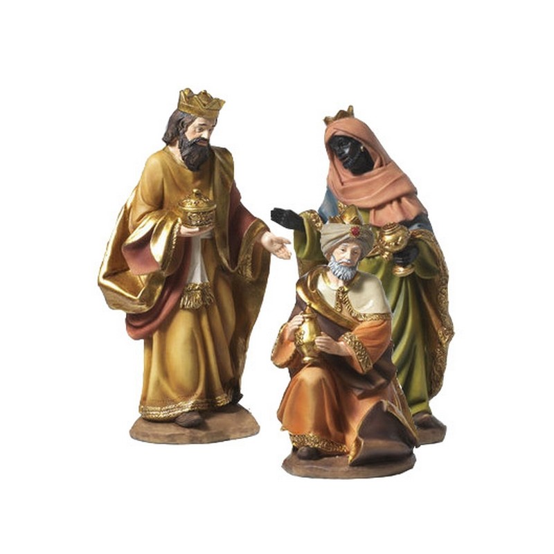 Set 3 Re Magi in resina cm. 56