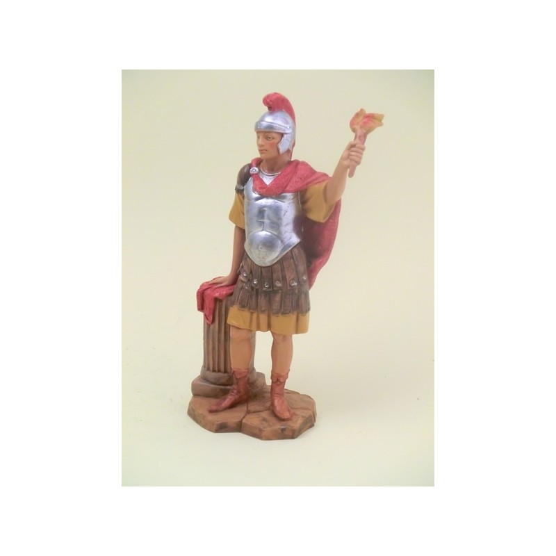 Soldato romano con fiaccola cm 19