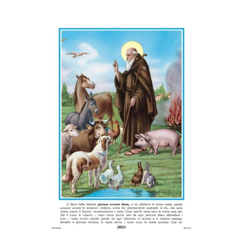 Stampa S. Antonio Abate cm. 23X32 (100 pz)