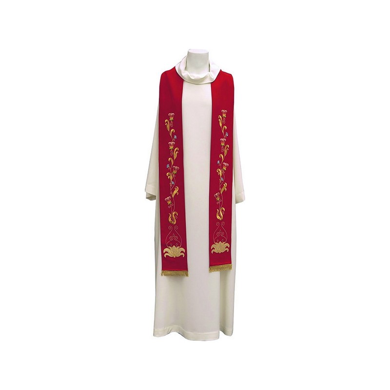 Stola ricamo floreale