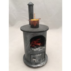 Stufa grande con paiolo