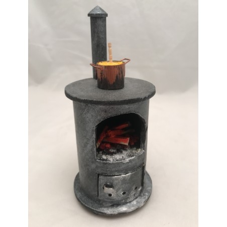 Stufa grande con paiolo