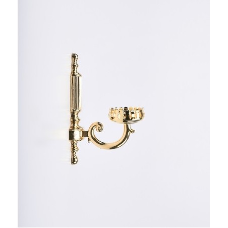 Supporto a muro rigato per vetro rosso