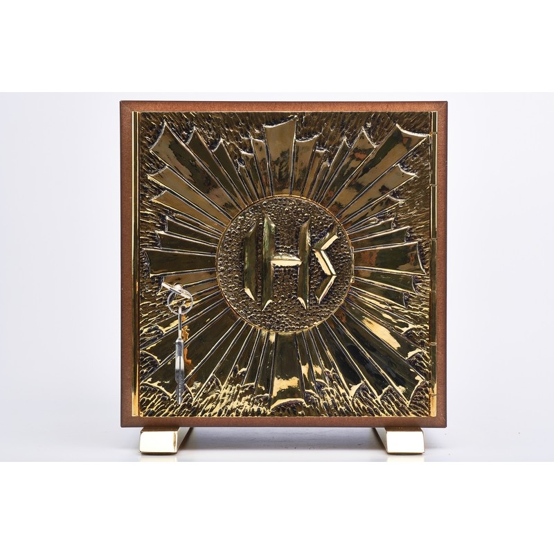 Tabernacolo Esposizione in fusione con simbolo "IHS"